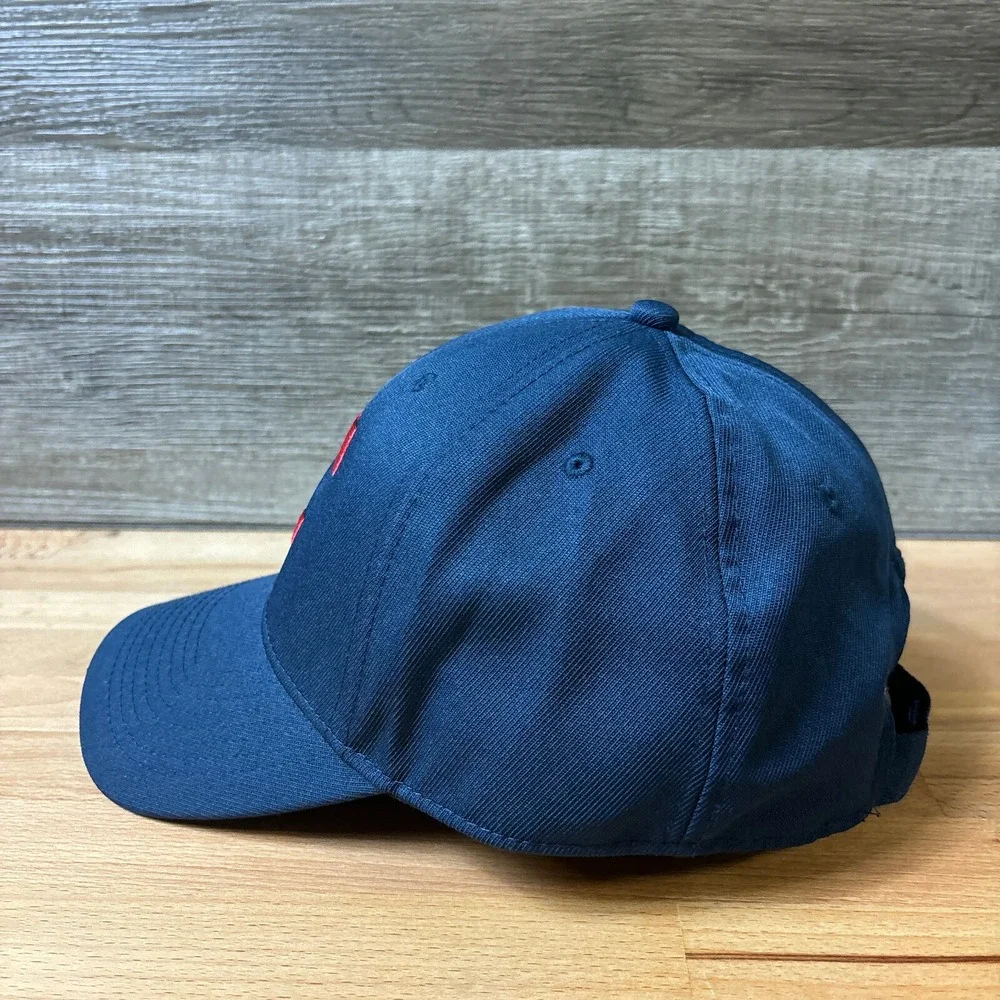 Cleveland Indians‎ Hat Cap Strap Back Blue Red Plain Logo MLB Baseball